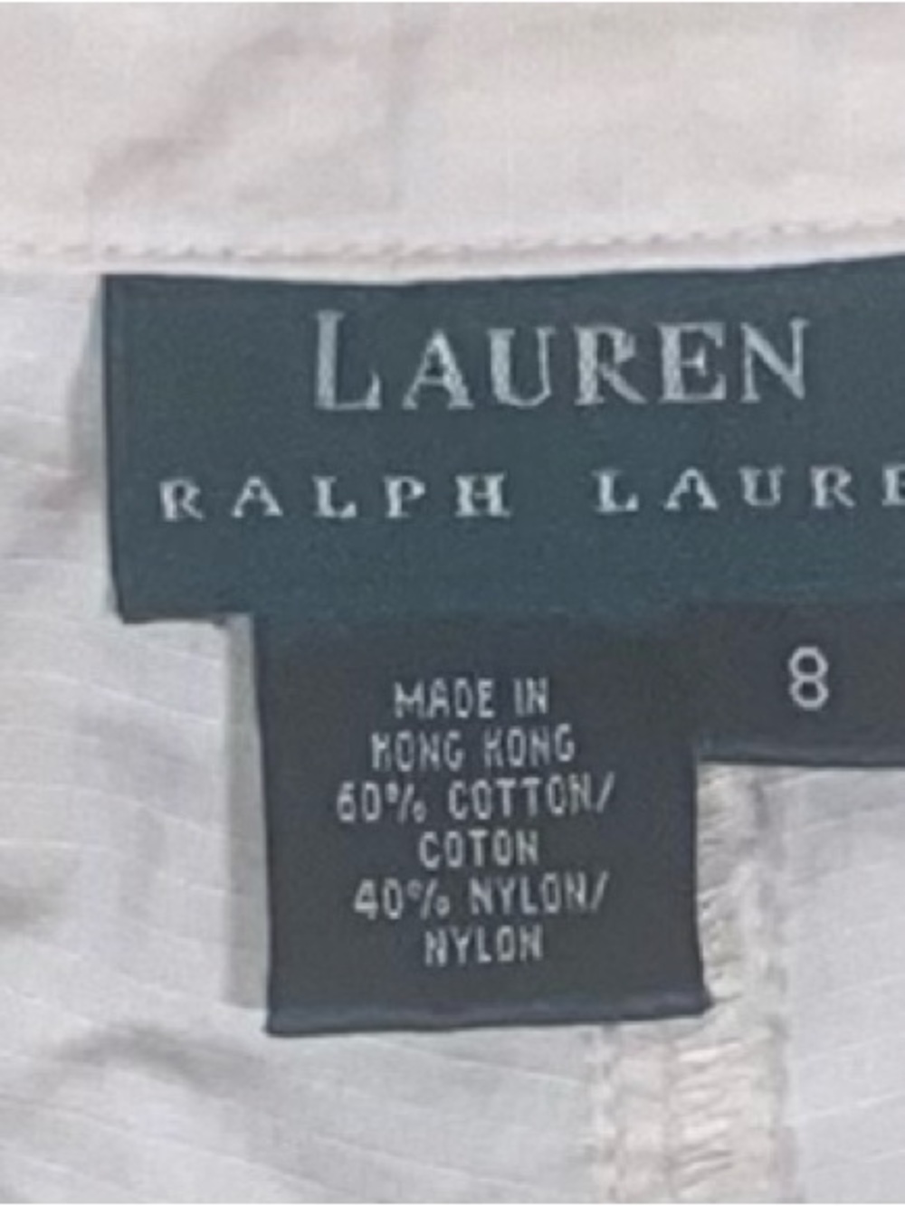 RALPH LAUREN CROP CARPENTER CROP PANTS WITH POCKETS SIZE 4 Ivory Zipper Pockets - Picture 7 of 11